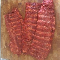 10 racks pork ribs with a BBQ glaze